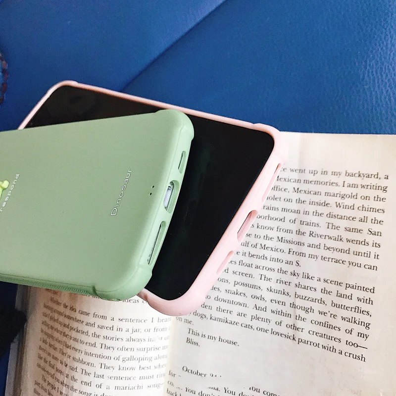 From Jenny стерео из мультфильма «Мой Маленький Динозавр для iPhone x xr xs max 6 6s 7 8 плюс матовый Силиконовый чехол для телефона мягкий защитный чехол