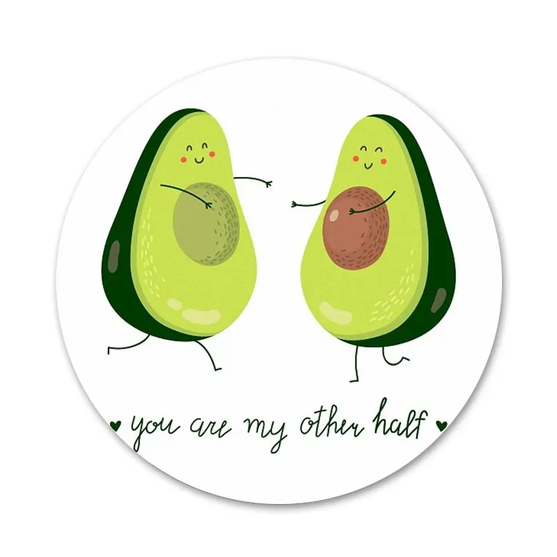 Милые Мультяшные фрукты авокадо значки сделай сам украшения броши металлические