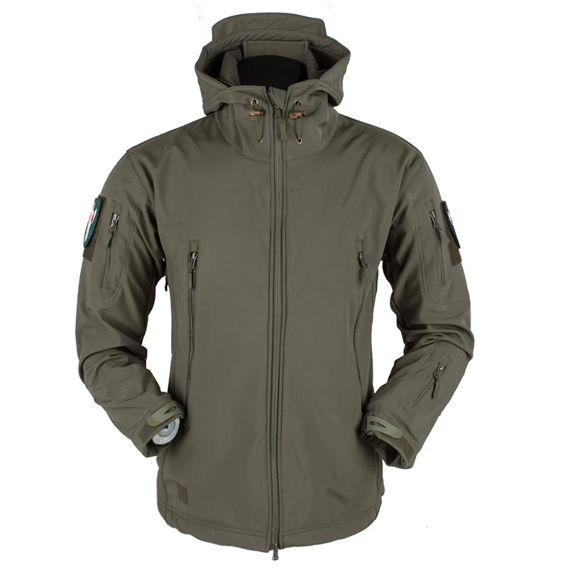Man Jacket Hiking Coats Windproof Waterproof Softshell Fleece Outdoor Men Thermal Jackets Camouflage Winter Male | Спорт и