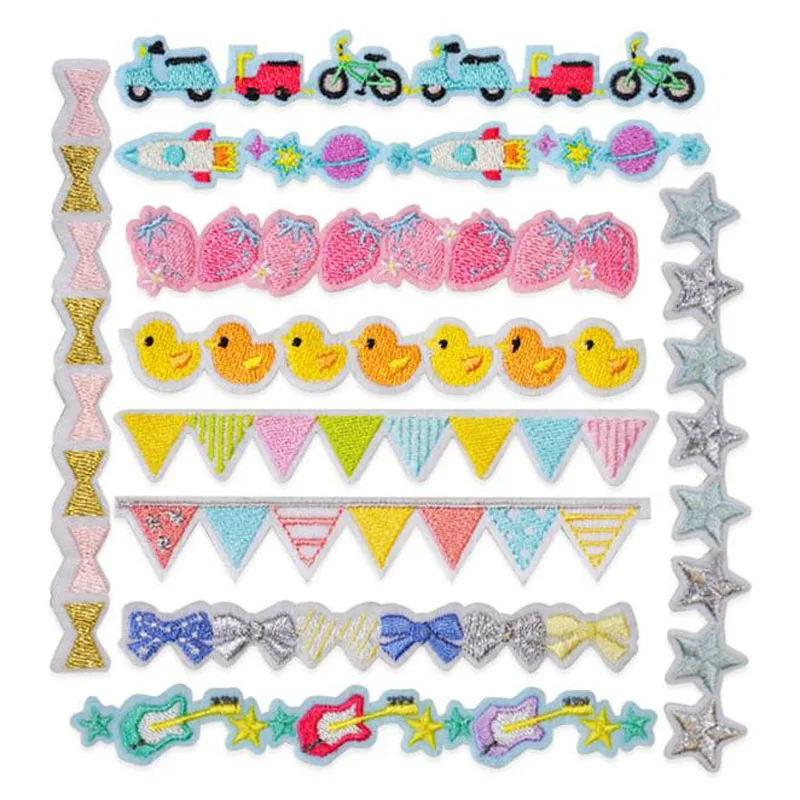 

Embroidery Flower Car Cloth Clothing Fashion Accessories Embroidery Patch For Child Sweater Dress