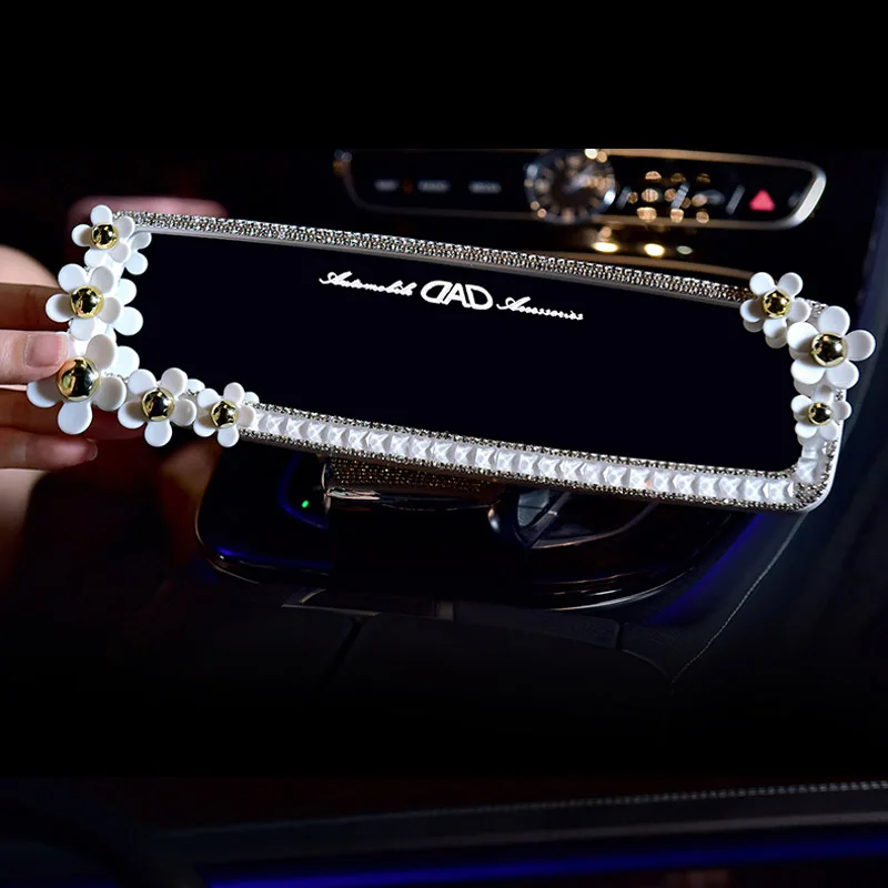 Шикарное Универсальное автомобильное зеркало заднего вида с ромашками и цветами