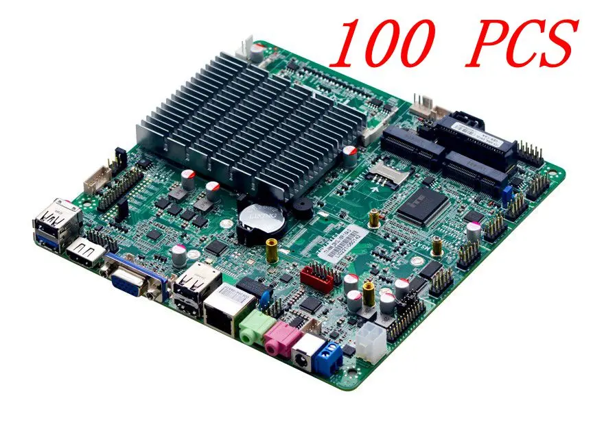 Все в одном Bay Trail платформа Celeron J1900 Quad Core без вентилятора Mini ITX материнская плата с