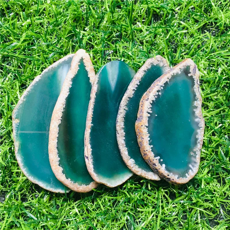 5 шт. натуральный кристалл драгоценный камень таблетка агата красивый образец