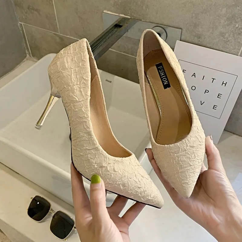 

Женские туфли-лодочки женские свадебные вечерние туфли на платформе; Модные туфли-лодочки Женская пикантная блестящая обувь с открытым нос...