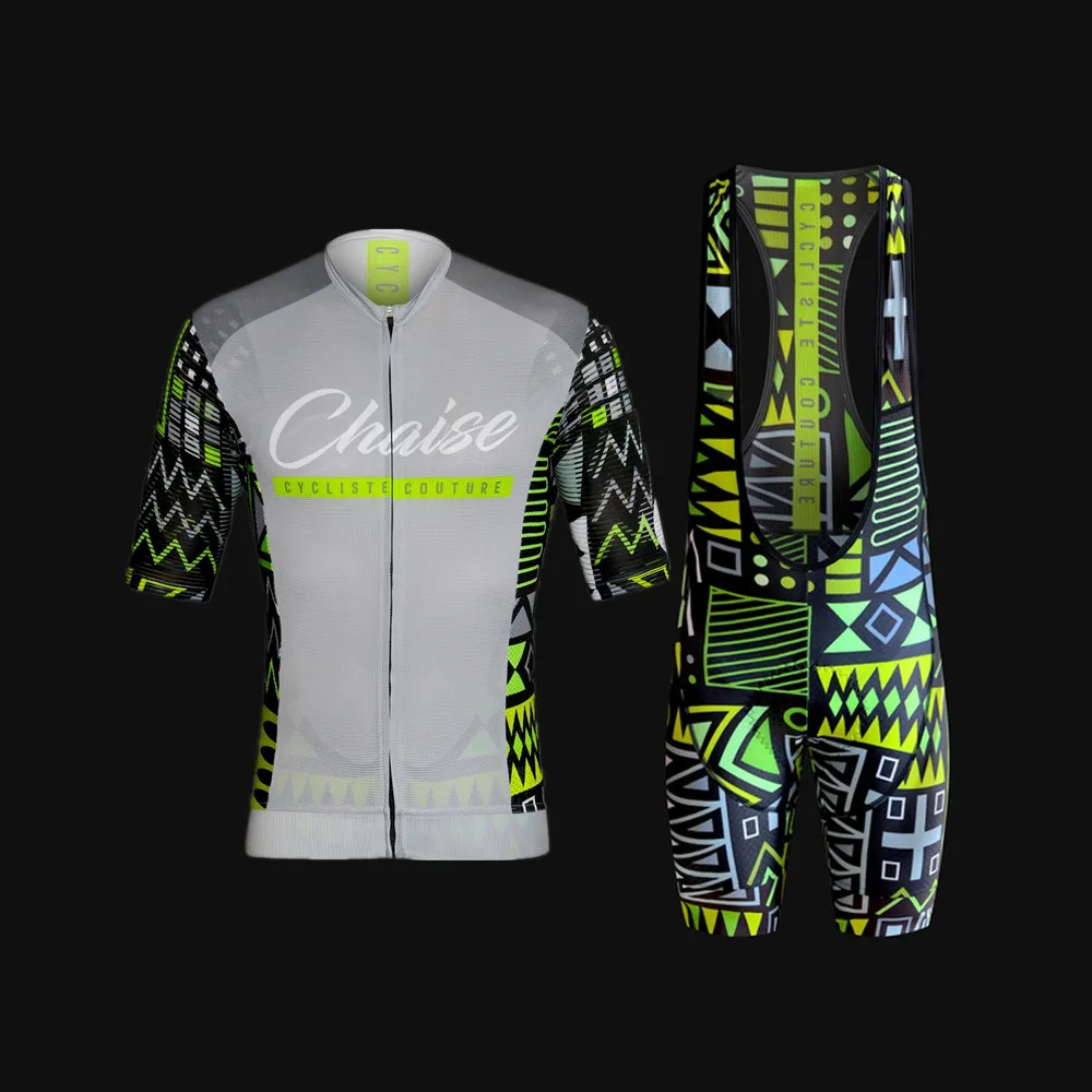

Chaise Summer New Cycling Jersey Suit Ciclismo Men Short Sleeve Bib Shorts Kit 9d Gel Breathable MTB Triathlon Set Replica Ropa