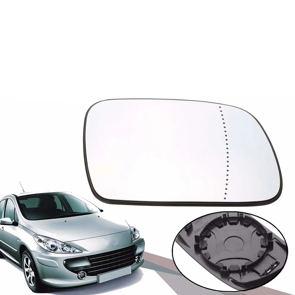 

Replacement for PEUGEOT 307 2001-2008 Right Side Outside Rear View Mirror Rearview Mirror Glass
