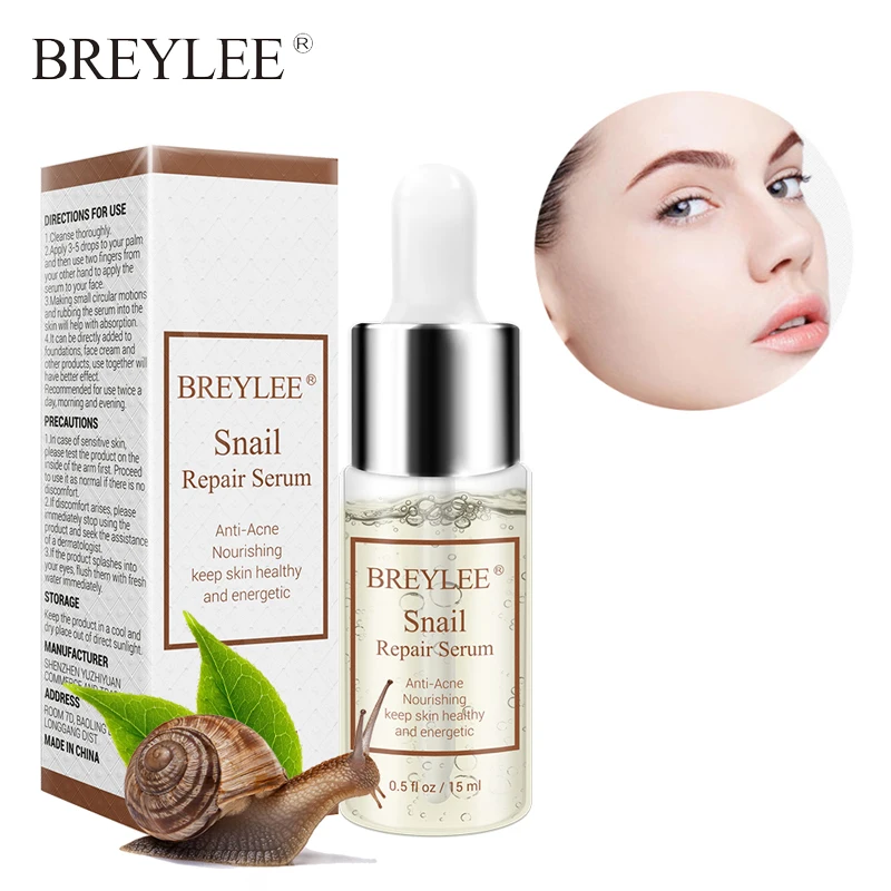 Восстанавливающая Сыворотка от улиток BREYLEE Омолаживающая эссенция шрамы для