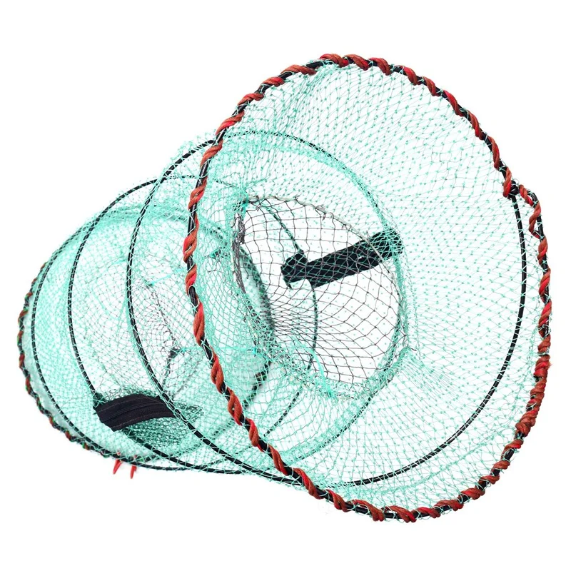 

Folding Fish Trap | Fishing Net | Collapsible Cast Mesh Landing Bait Net For Crab Shrimp Minnow Crawfish Catfish