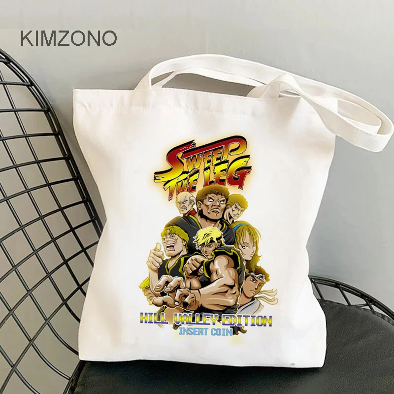 

Cobra Kai хозяйственная сумка многоразового использования bolso Сумочка покупатель хлопка холст сумка из натурального джута bolsa compra ткань мешок ...