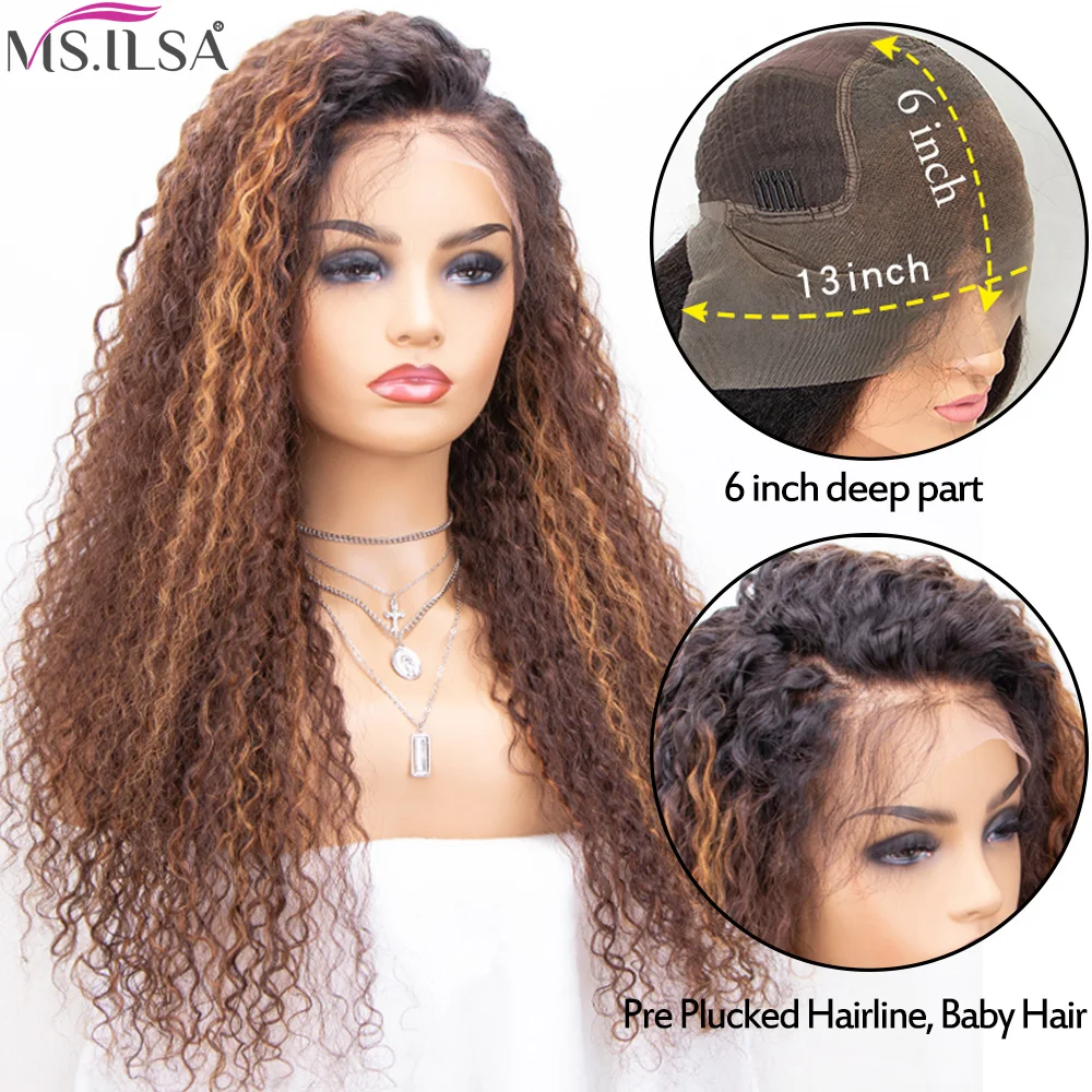 150% плотность эффектом деграде (переход от темного к HD Синтетические волосы на