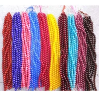 christmas ornaments colorful malay jade 10mm light beads diy handmade jewelry loose beads colorful round beads full hole