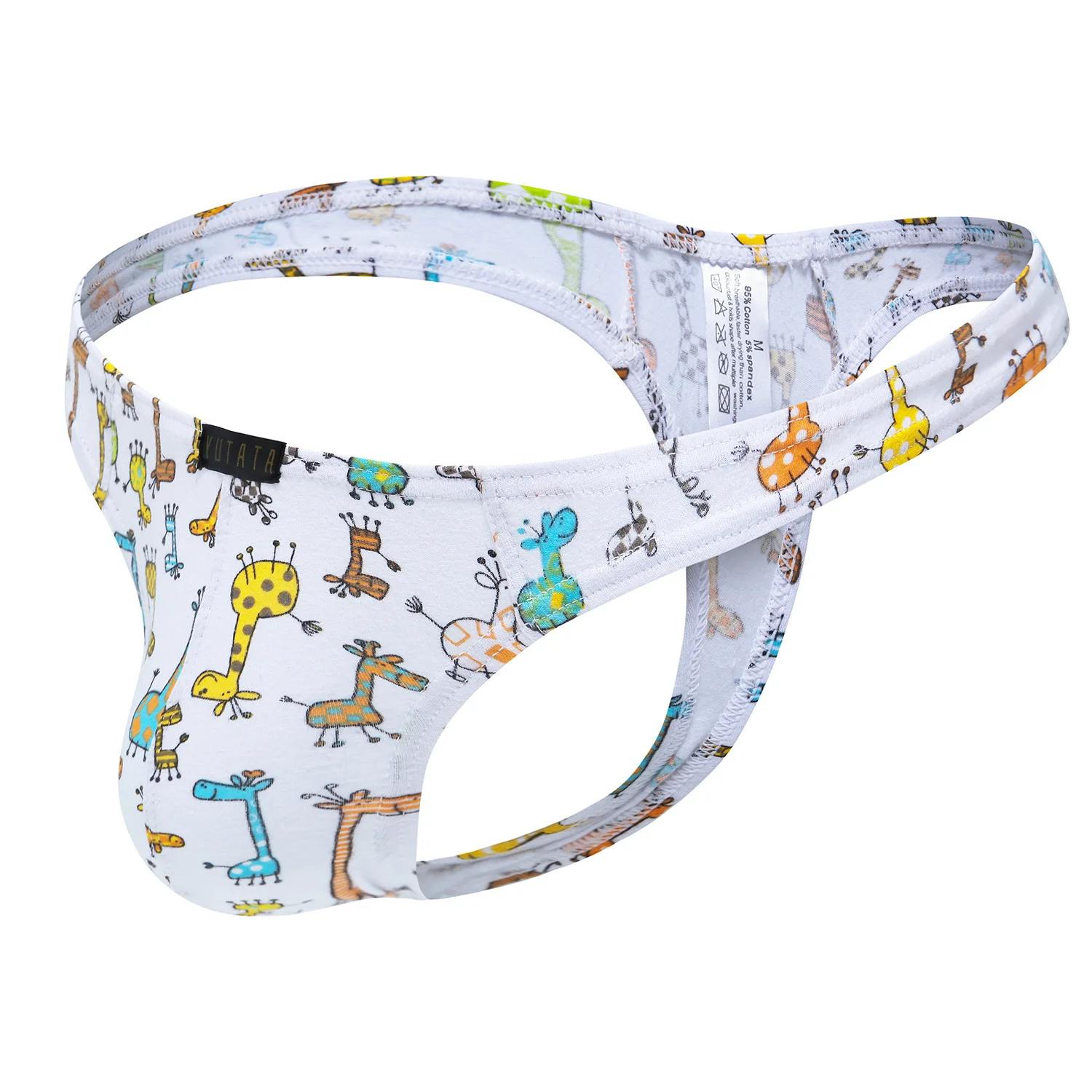 Мужские стринги s сексуальные хлопковые u выпуклое нижнее белье с принтом мужские