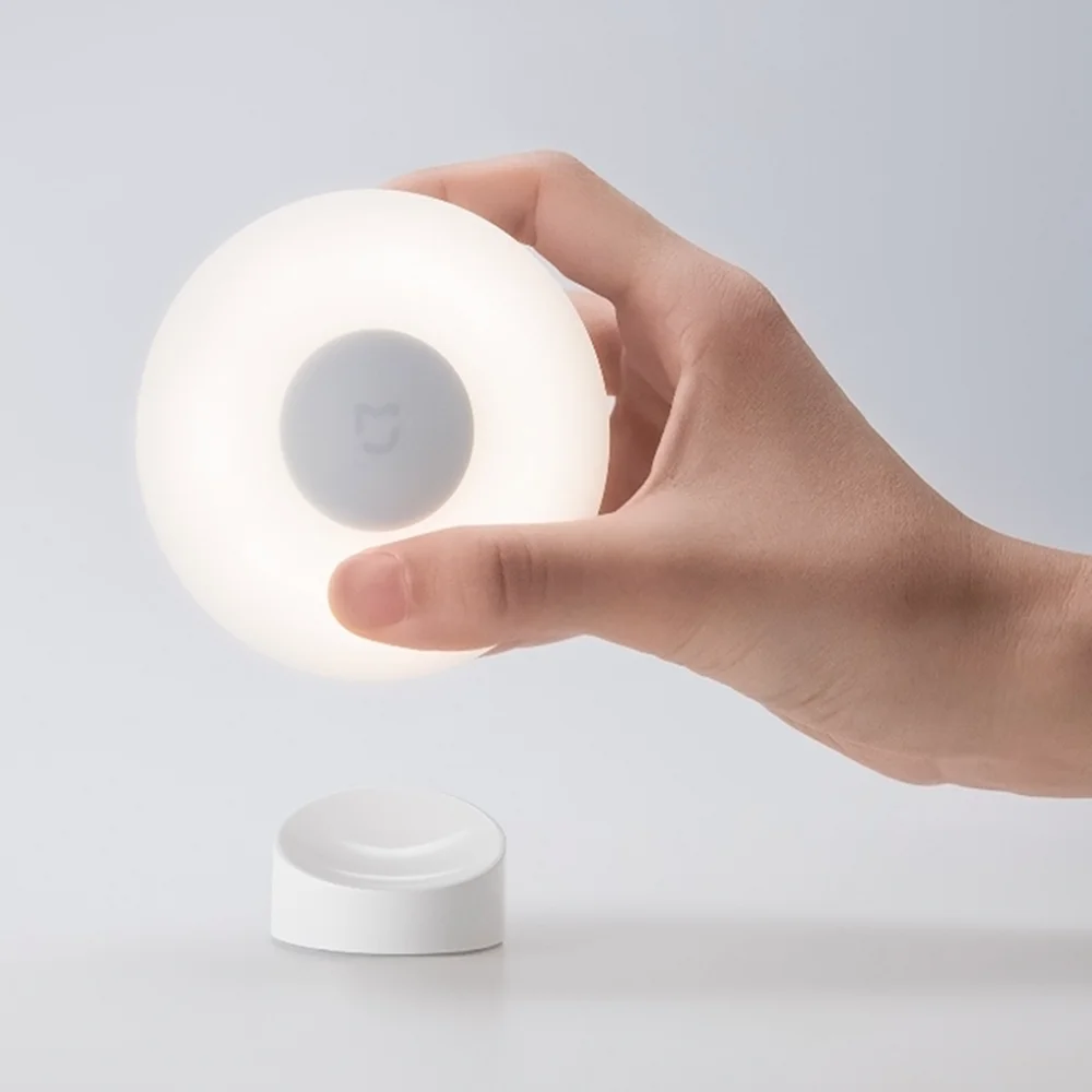 

2PCS Xiaomi Mijia Induction Night Light 2nd Generation Smart Magnetic Attraction Night Lamp 360 Rotating Infrared Body Sensor