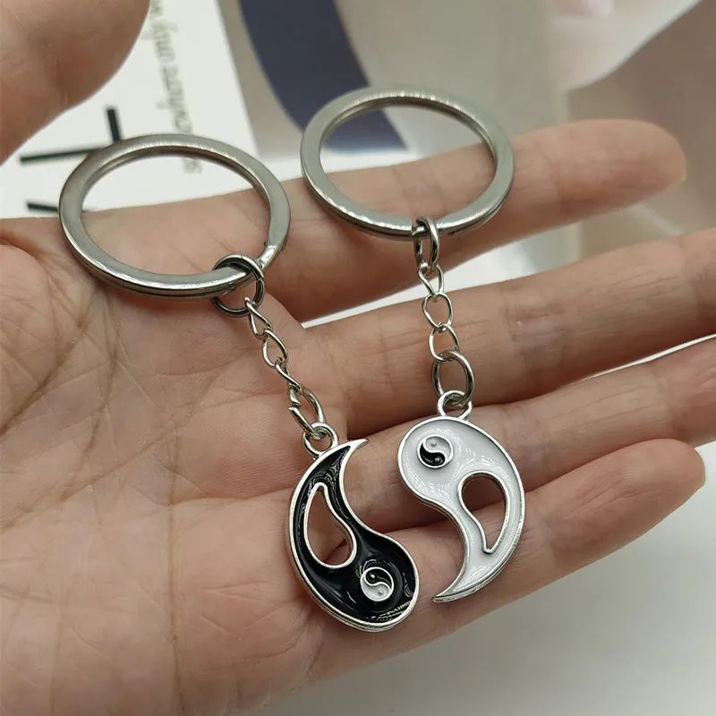 2 шт./лот брелок для ключей Yin Yang Lucy подарок друга оптовая продажа | Украшения и