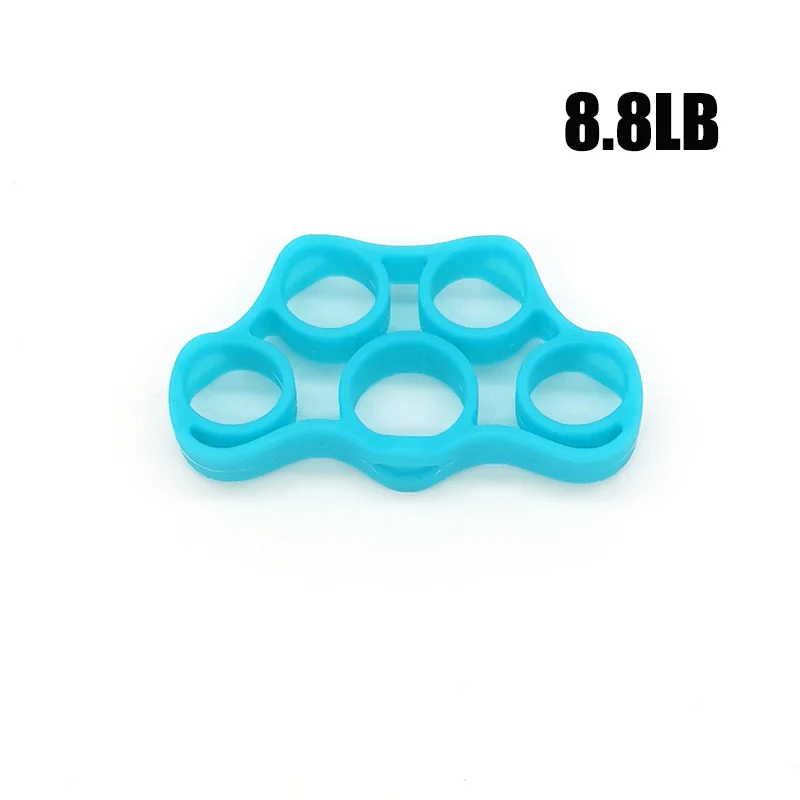 Trapezoid Blue Ручной тренажер для пальцев силиконовая рукоятка силовая тренировка ручная мышечная тренировка выпрямитель пальца тренажер сцепление кольцо тренажер - Цвет: Trapezoid Blue