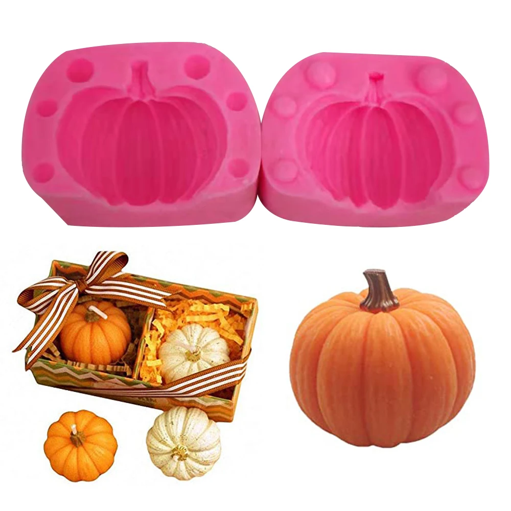 

Силиконовая Тыква шоколадная форма для шоколада тыквы пресс-форм на Хэллоуин для украшения тортов лампы в форме свечи прессформы