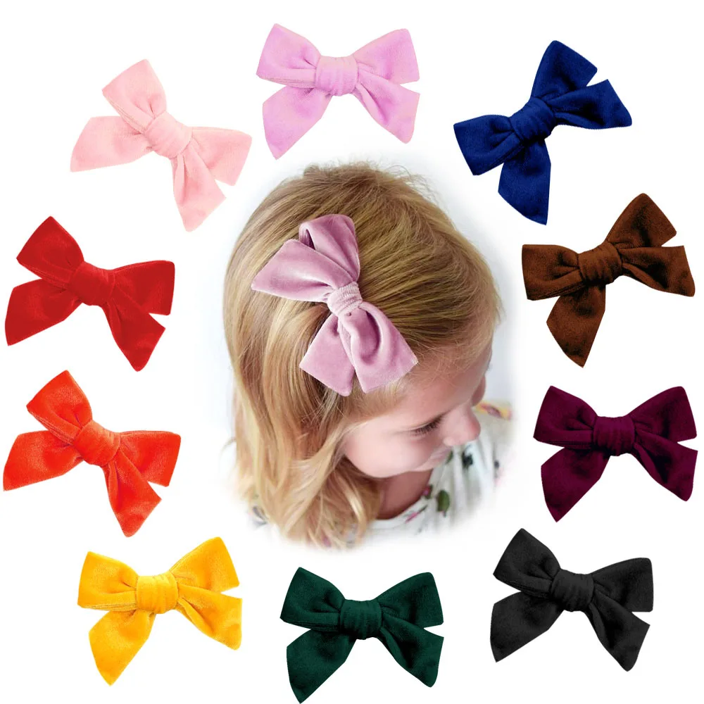 

CN 3.5 Inch Knot Bows Hairpins Baby Girls Hair Barrettes Knotted Bow Ornament Hair Clips Lovely Hairpins Kids Hair Accessories