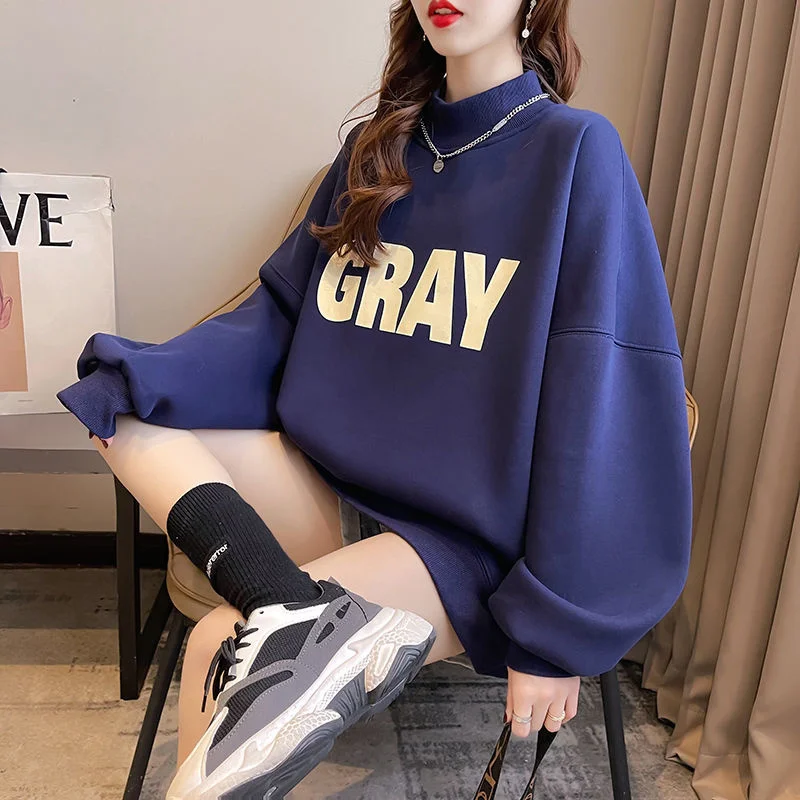 

Композитный суперсвитер, Женский утепленный плюшевый топ с капюшоном на осень и зиму, Женский свитшот в Корейском стиле