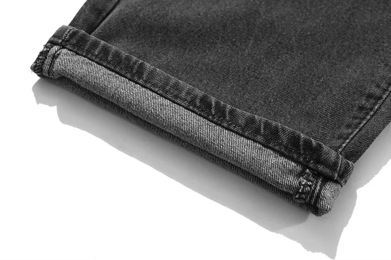 

High street casual pants Street loose make old star embroidery splash print straight jeans