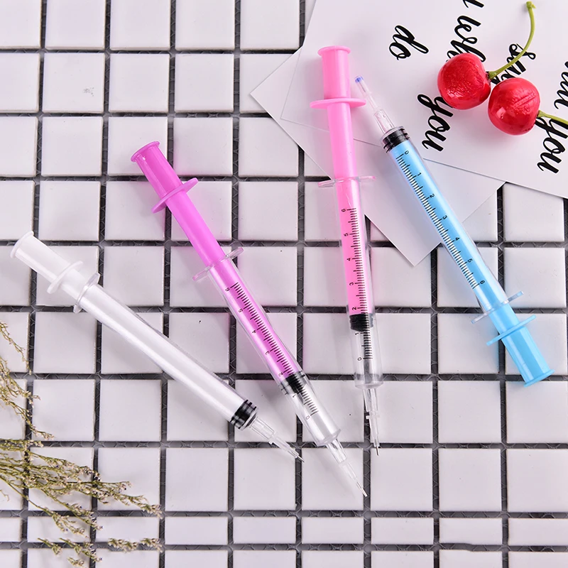 1 шт. шприц ручка Канцтовары шариковая автоматическая многоразового пуля 0 38 мм |