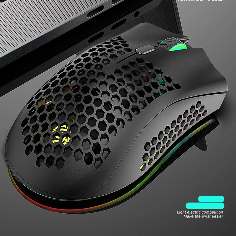 

Wireless Mouse Bluetooth Gamer Gaming Mouse RGB Light LED Rechargeable Mouse Wireless For Laptop PC Gaming Office