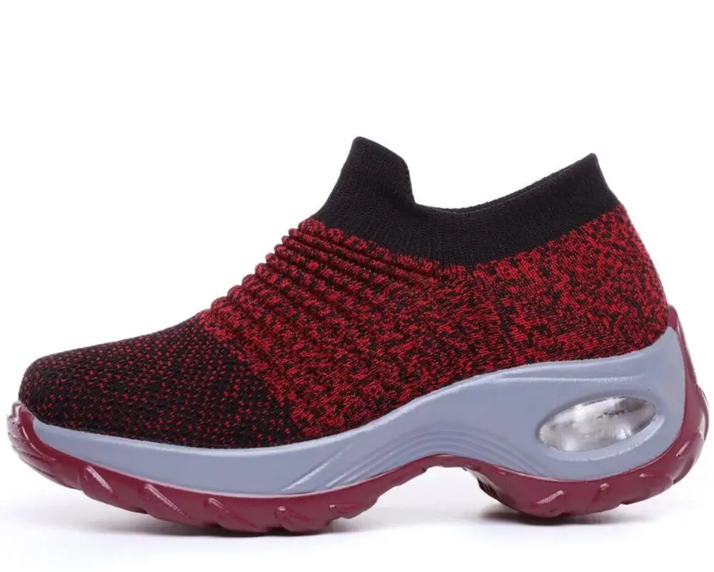 Размера плюс 41 42 Модная женская обувь на платформе Спортивная для бега Мужские