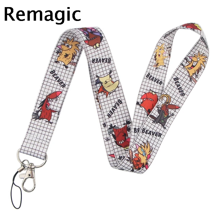 

Angry Beavers мультфильм брелок ремешки удостоверение личности держатель Id карты Пасс мобильный телефон USB для бейджа ключевой ремень-1 шт.