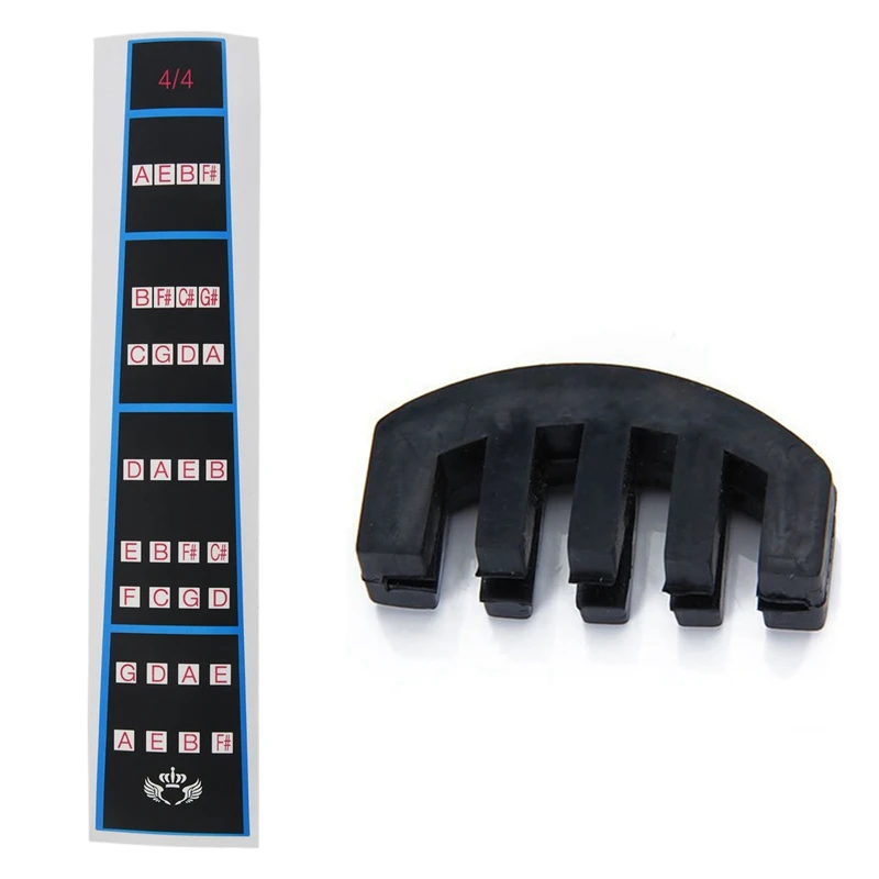 Горячая YN Rubber 4/4 скрипичная практика (без звука) черная и направляющая для