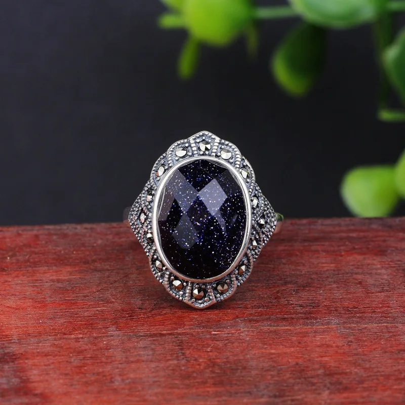 

silver stone inlaid red blue corundum garnet red blue sand stone green agate yellow white chalcedony open ring female