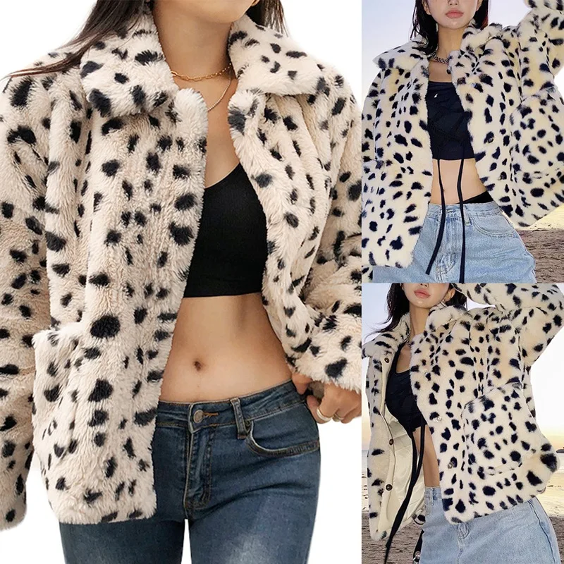 

Kili женский модный Повседневный плюшевый кардиган с леопардовым принтом, жакет абрикосового цвета