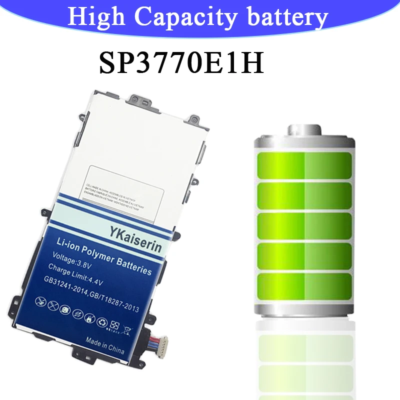 Ykaiserin Tablet Battery SP3770E1H для Samsung N5100 N5120 Galaxy Note 8 0 N5110 оригинальные сменные батареи 4600