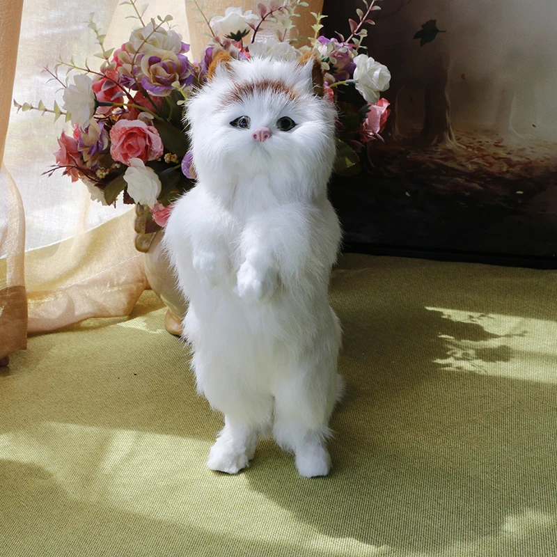 Имитация кошачьей кожи милый котенок имитация животного модель домашнего декора