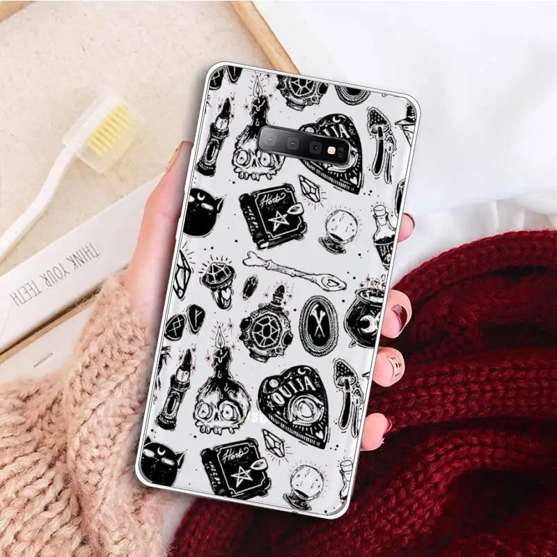 

Mysterious Pharmacy supplies Phone Case Transparent For Samsung Galaxy A71 A21s S8 S9 S10 plus note 20 ultra