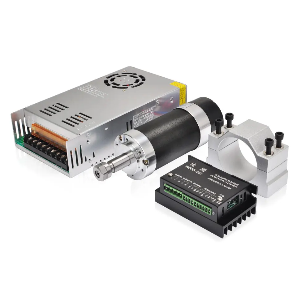 Шпиндель ЧПУ 500 Вт Φ Импульсный блок питания Драйвер шагового двигателя 55 мм