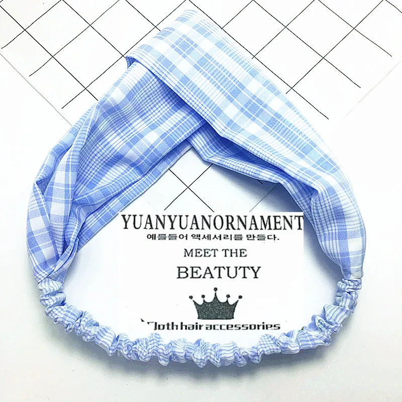 Широкий шотландский плед сладкий Мори шик стиль ins Hairband хиджаб теплая шаль