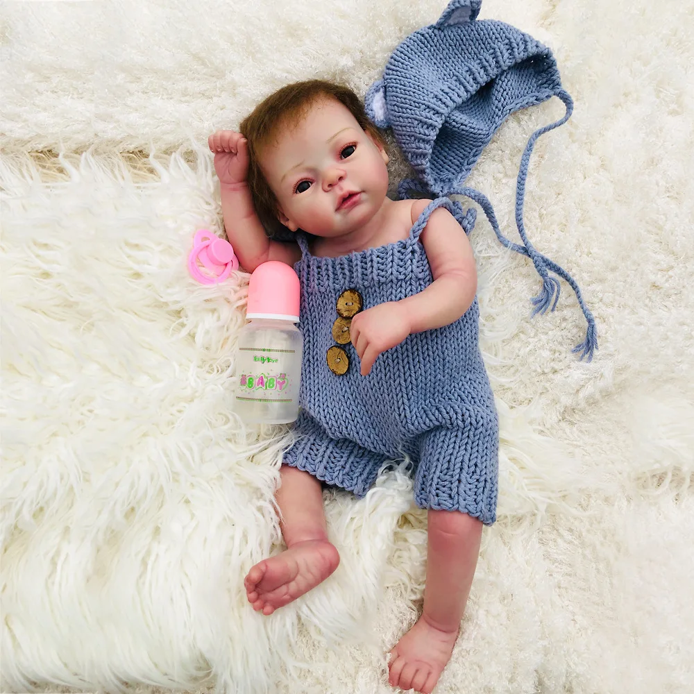 

High Grade Realistic Soft Silicone Vinyl Full Body Baby Bebes Reborn Doll Toddler Bath Toy Waterproof Birthday Christmas Gift