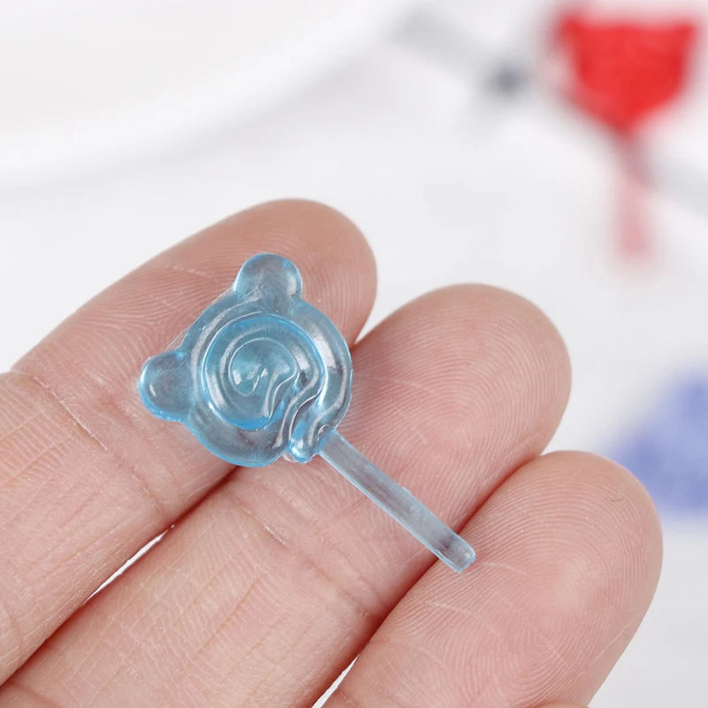 

6 шт., масштаб 1:12, имитация леденца в форме медведя для кукольного домика, Миниатюрная игрушка, кукла, мини-аксессуары для кухни, подарок, кукл...