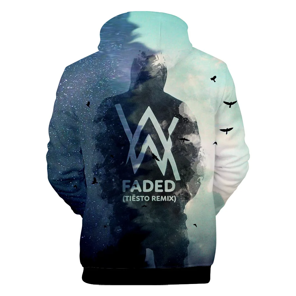 Стиль Alan Walker электронная музыка Tiancai Allen Walker сопутствующие товары осенняя одежда 3D цветная печать Толстовка