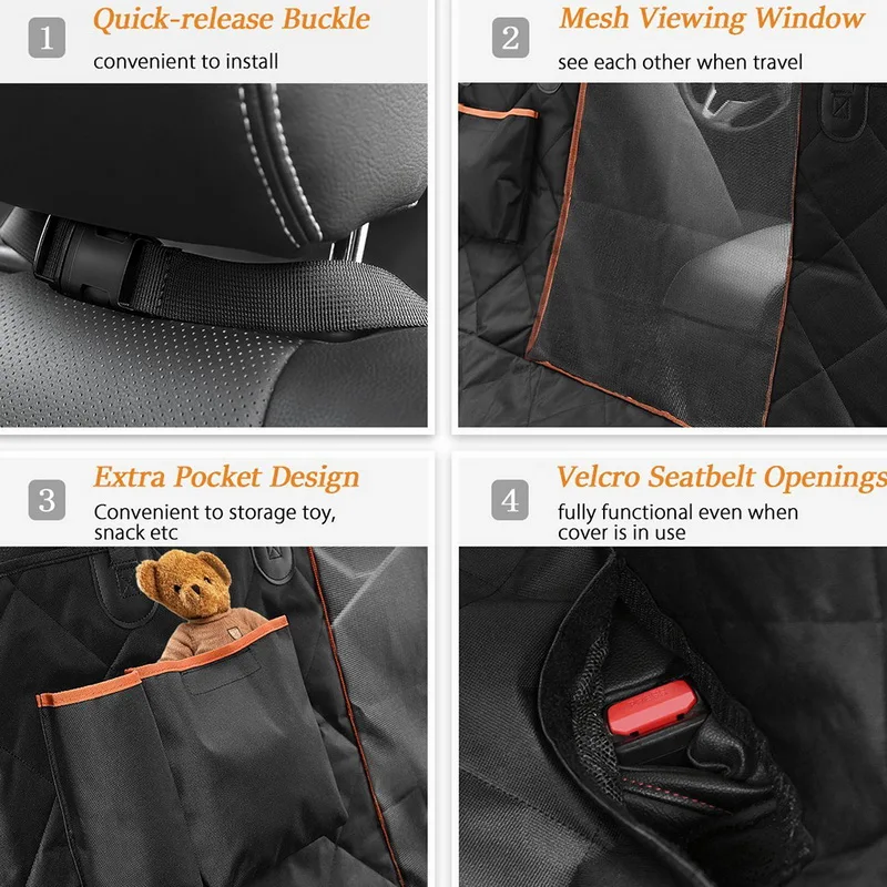

Car Seat Cover Dog Car Mat Waterproof Pet Dog Carrier Cars Rear Back Seat Mat Hammock Cushion Protector Oxford Transportin Perro