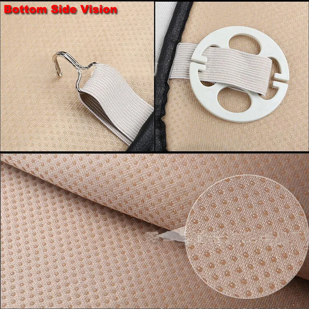 2 шт. (пара) универсальная полноразмерная черная + Красная подушка из ПУ кожи для