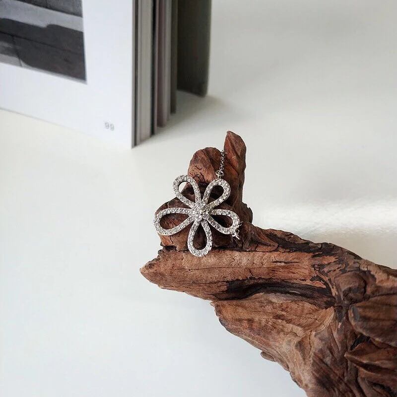 Женская цепочка из серебра 925 пробы с фианитом | Украшения и аксессуары