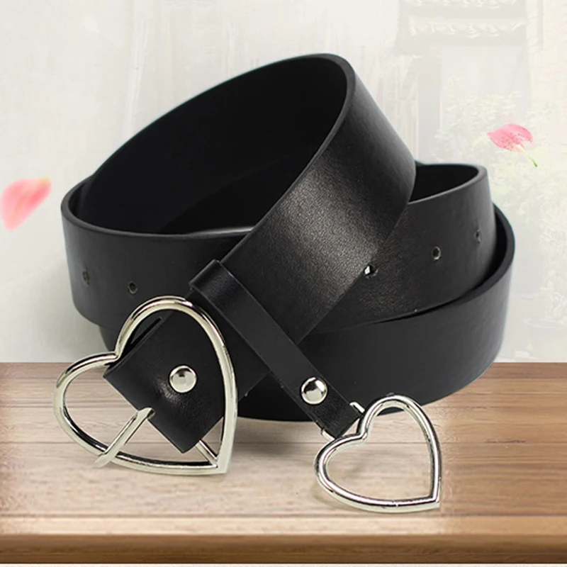 

Women Waist Belt Lovely Women's Big Ring Decorated Belts Female Hot Newest Design Fashion Gold Pin Buckle Solid PU Leather Strap