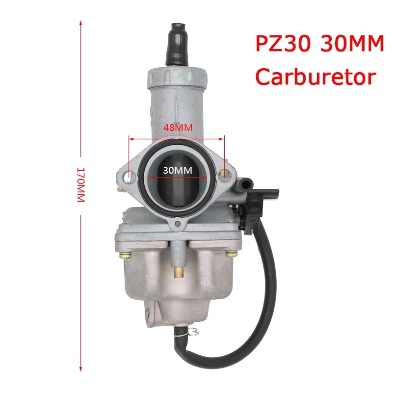 Карбюратор Keihin PZ30 для мотоцикла карбюратор квадроцикла 175CC 200cc 250cc CG125 CG150 CG200 TTR250 30