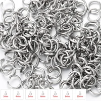 200pcs lot 3 4 5 6 8 10mm stainless steel jump rings split rings connectors for diy jewelry finding making supplies accessories