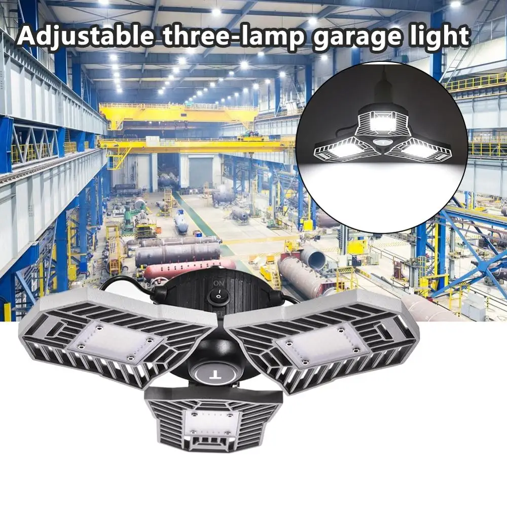 

60W E27 UFO Deform Industrial Lamp Radar sensor Led High Bay Light 85-265V Led Garage Lighting Workshop Parking Warehouse Lights