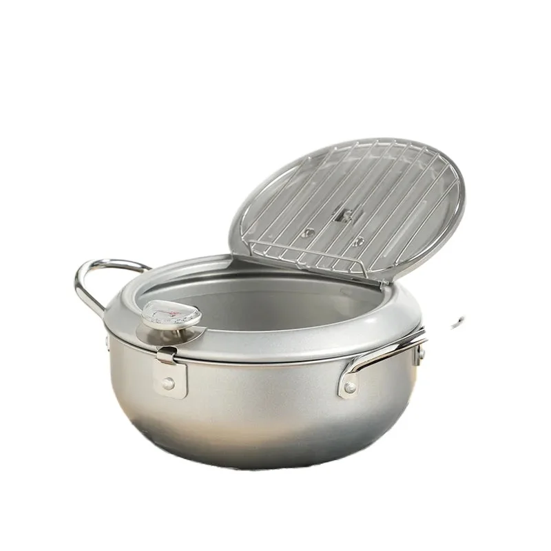 

Fryer Tempura Fryer Household Temperature Controllable Thickening Small Fryer Induction Cooker Gas Stove Suitable for Flat