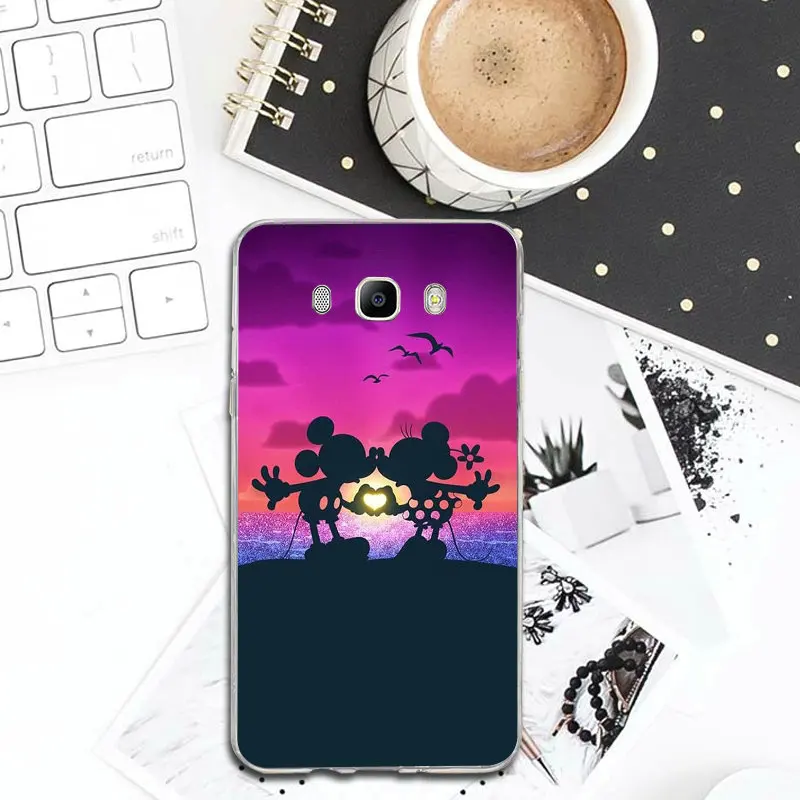 Cartoon Lovers Soft Silicone Transparent Phone Cases For Samsung Galaxy J3 J4 J5 J6 J7 J8 A3 A5 A7 2016 2017 2018 |