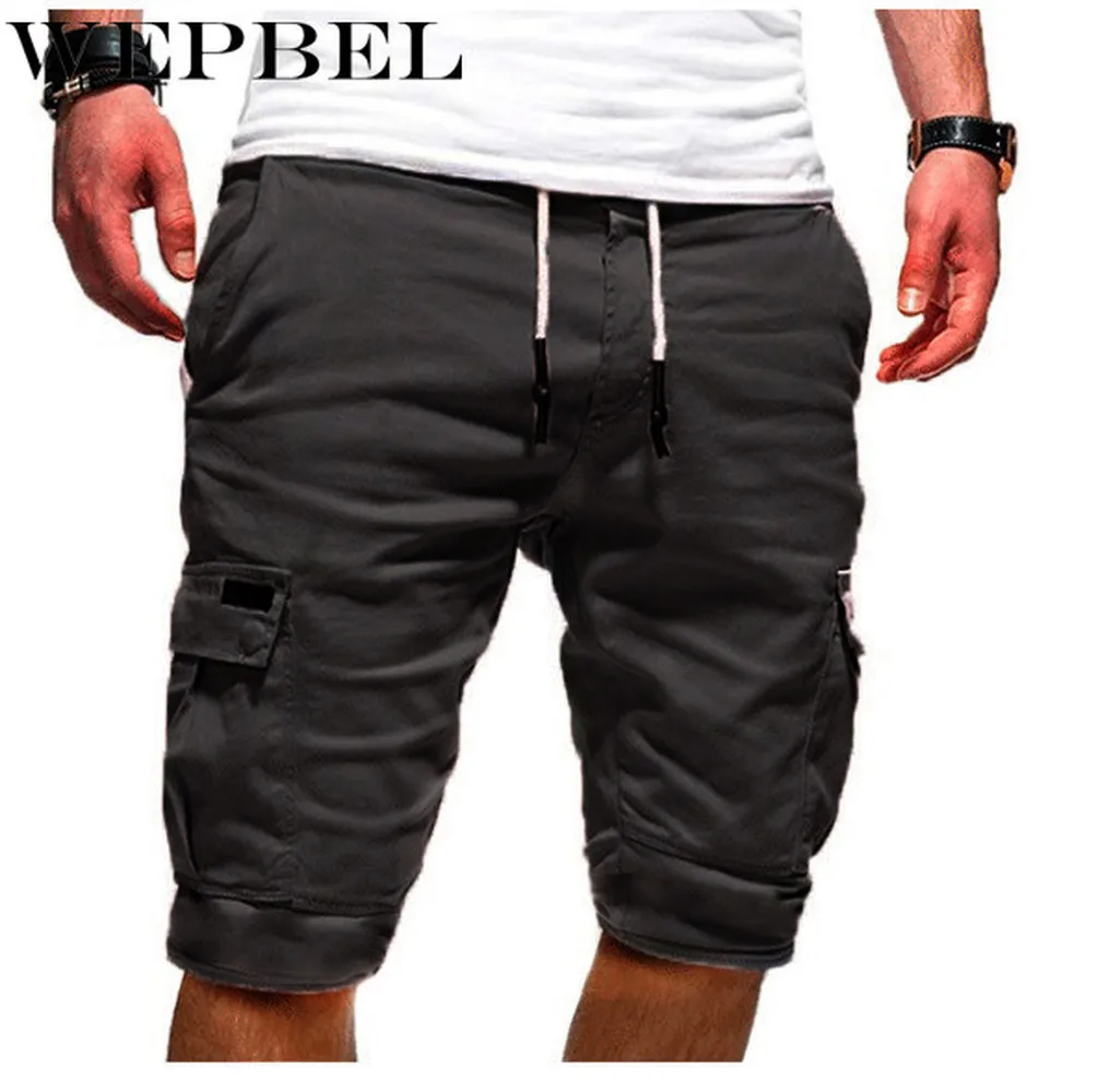 Летние Короткие брюки WEPBEL модные мужские летние пляжные свободные шорты |