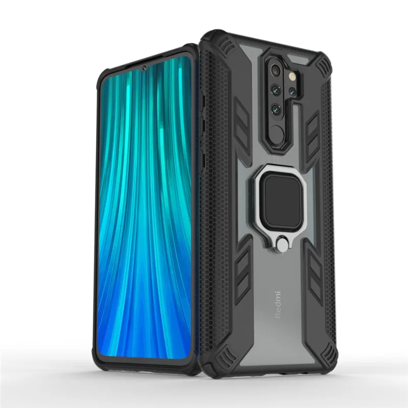 Чехол для Xiaomi Redmi Note 8 Pro роскошный противоударный чехол с кольцом держателем