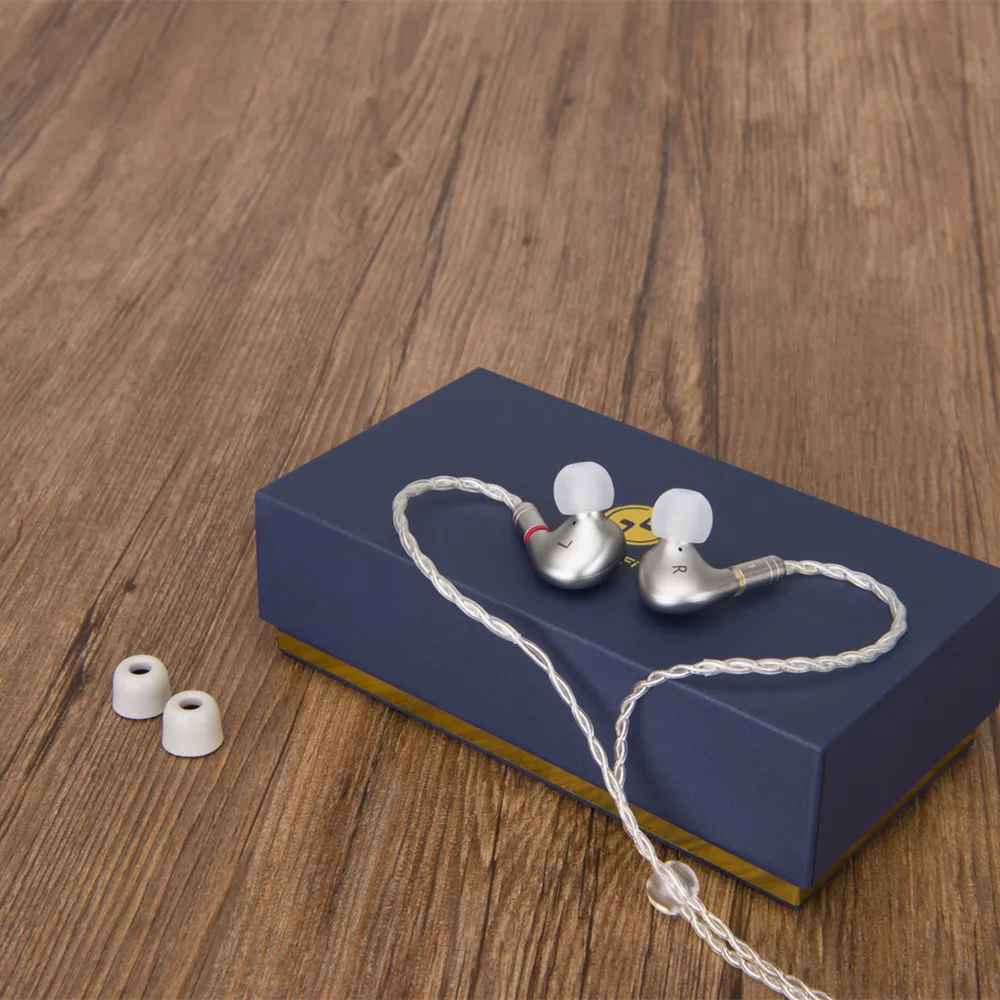 Наушники-вкладыши TINHiFi T2 PLUS динамический привод Hi-Fi бас металлические наушники 3 5